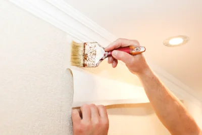 Pose de papier peint à Veuzain-sur-Loire — revêtements muraux et toiles de verre